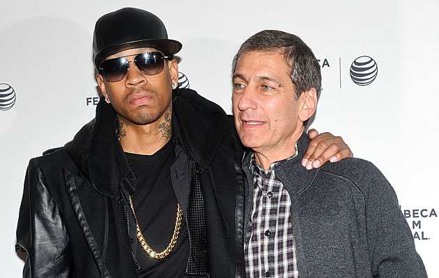 Mike Tollin (right) produced a documentary about Philadelphia 76ers legend Allen Iverson.